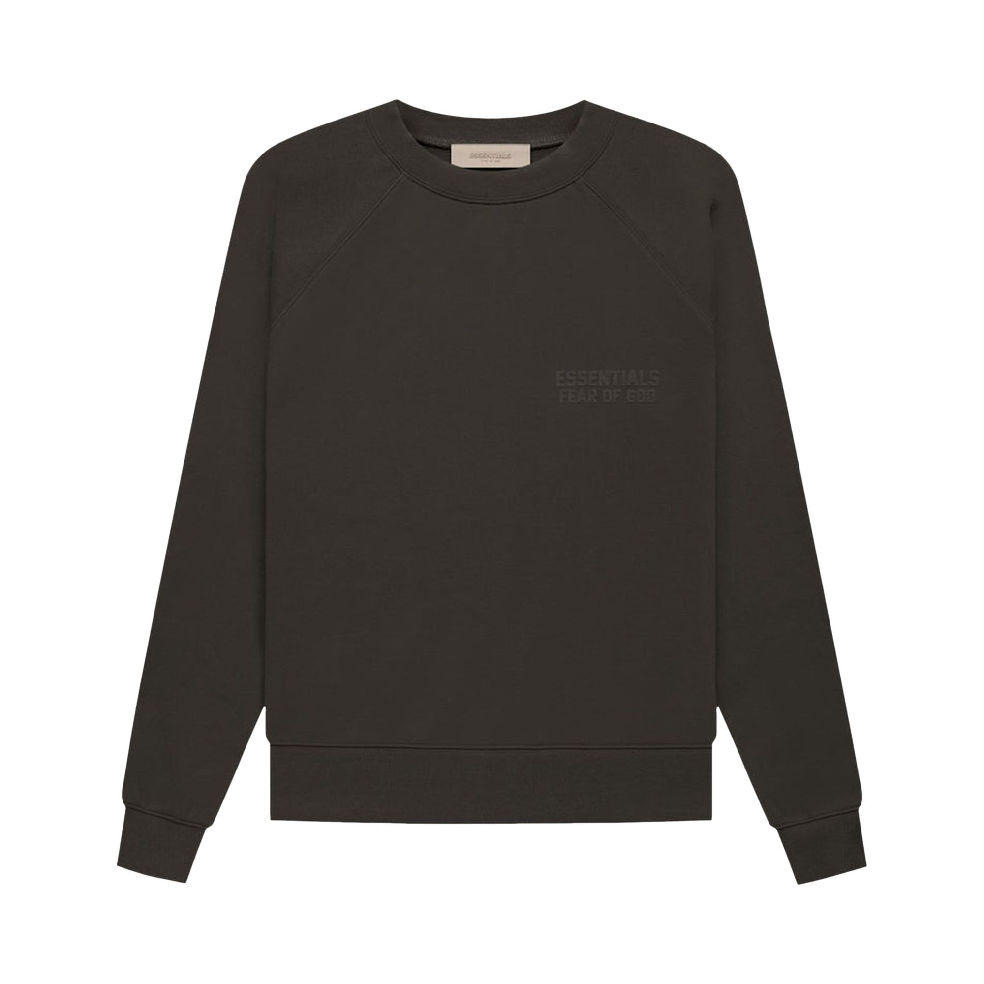 Pre-owned Essentials Fear Of God Raglan Crewneck 'off Black'