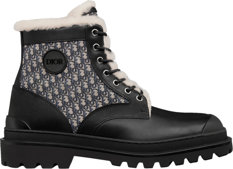 Dior Explorer Ankle Boot 'Dior Oblique - Black Beige'