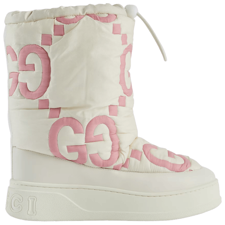 Buy Gucci Wmns Maxi GG Boot 'White Pink Matelassé' 733209 FAAWE 8946