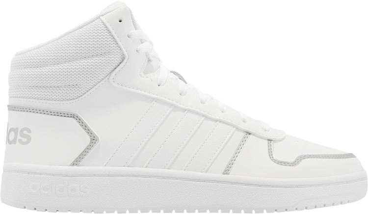 Buy Wmns Hoops 2.0 Mid 'White Silver Metallic' - FY6023 | GOAT