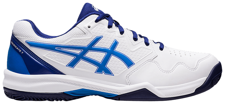 Asics Gel Dedicate 7 Clay White Electric Blue