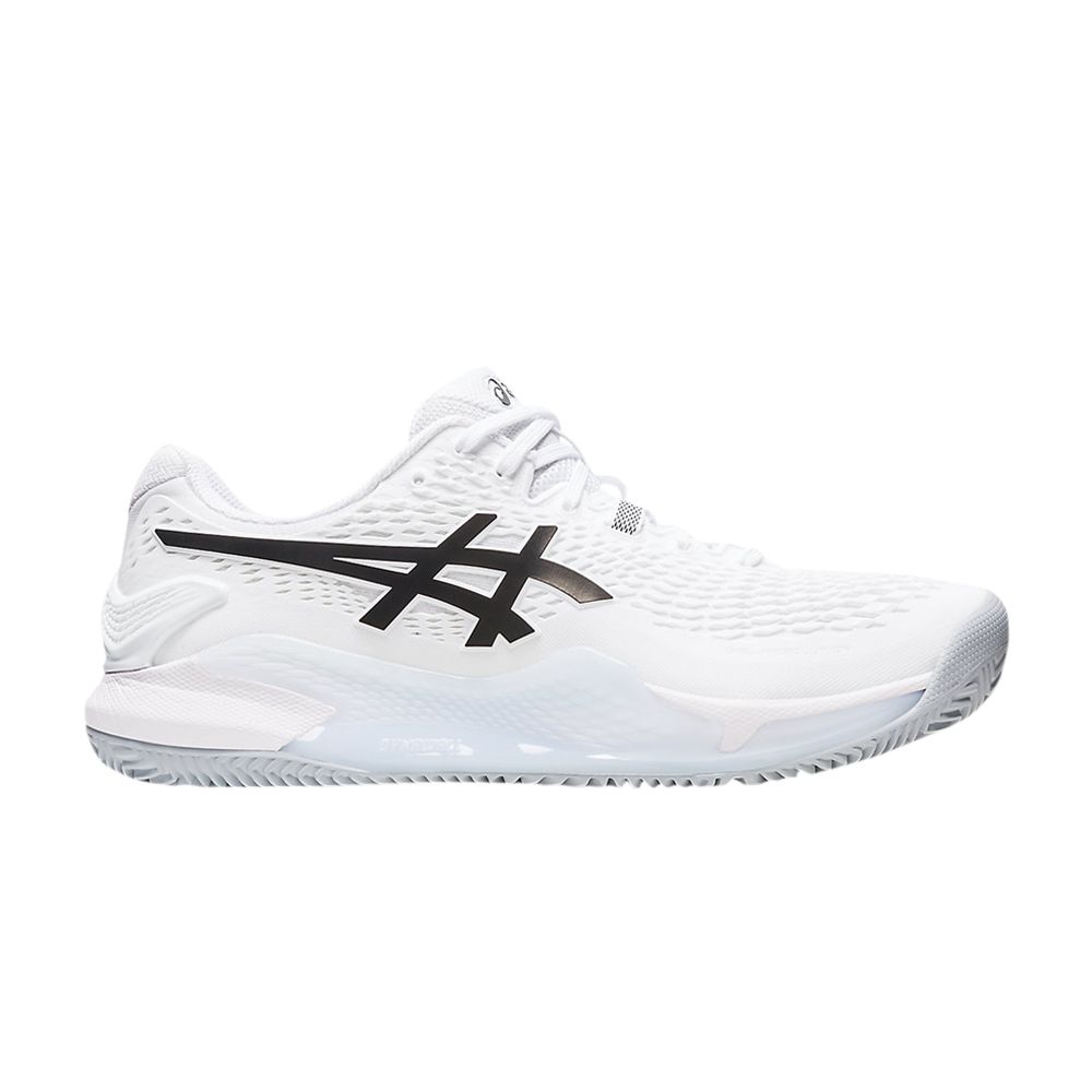 ASICS GEL RESOLUTION 9 CLAY 'WHITE BLACK'