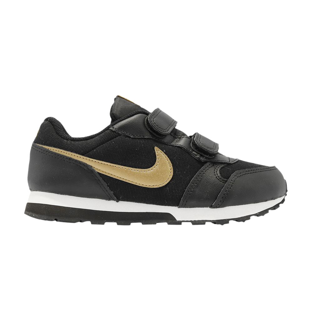 Pre-owned Nike Md Runner 2 Vtb Ps 'black Metallic Gold' | Kid's Size 11