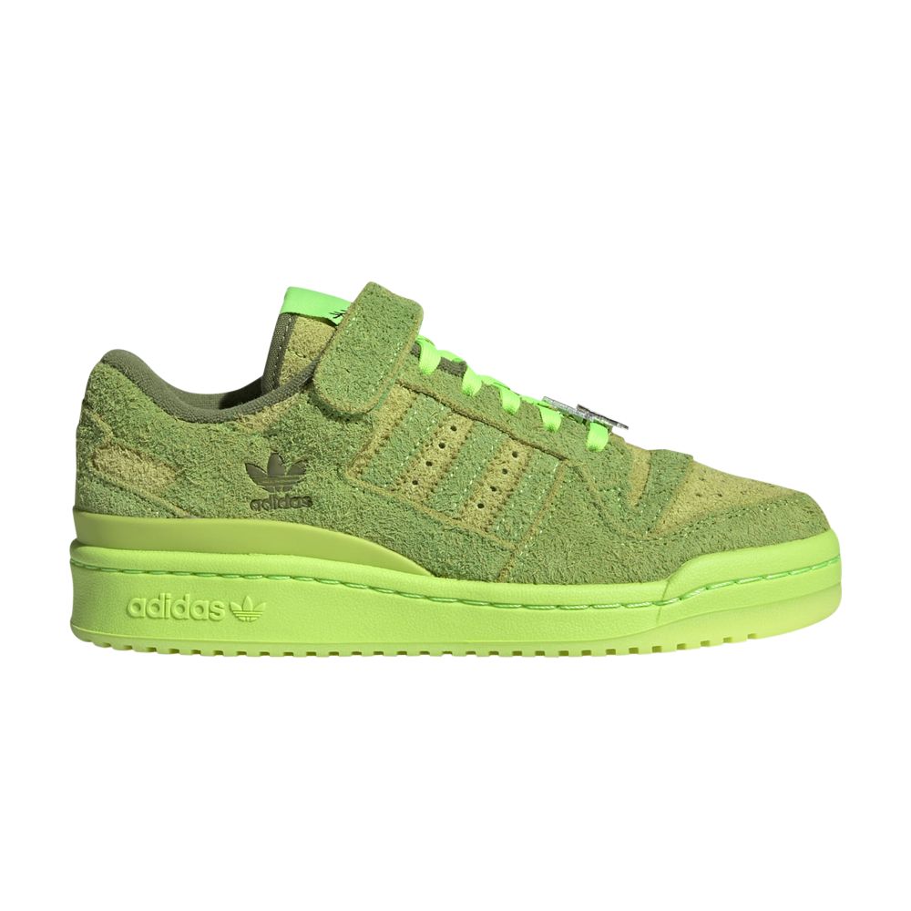 Pre-owned Adidas Originals Adidas Dr. Seuss X Forum Low J 'the Grinch' | Green | Kid's Size 4.5
