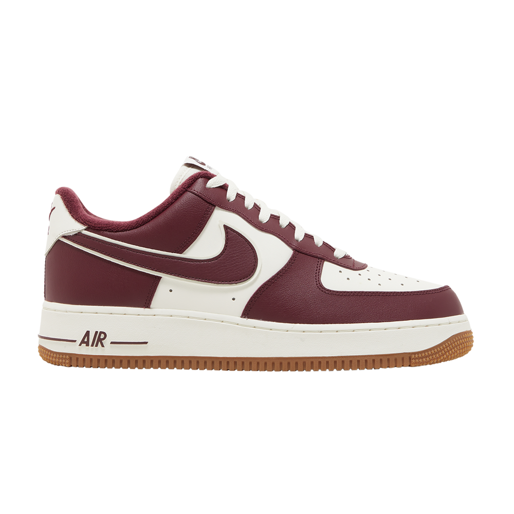 Pre-owned Nike Air Force 1 '07 Lv8 'college Pack - Night Maroon' In Red