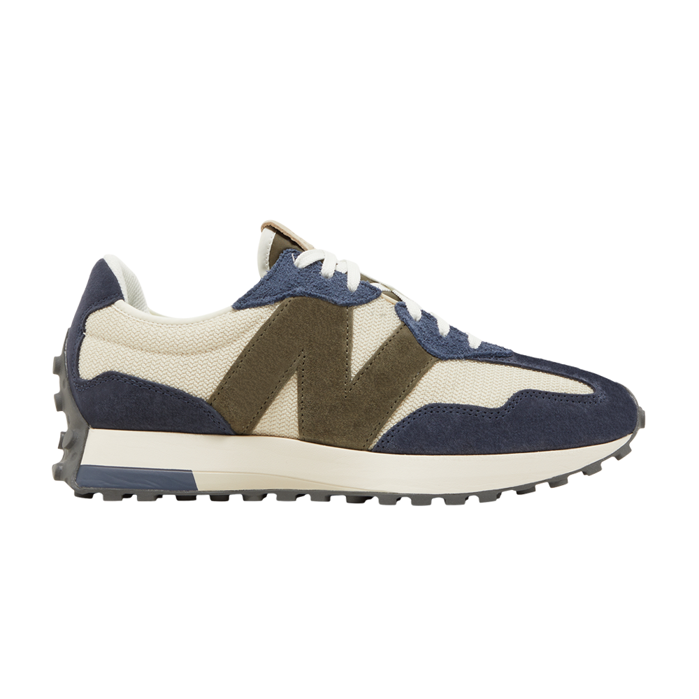 Pre-owned New Balance 327 'beige Navy' In Cream