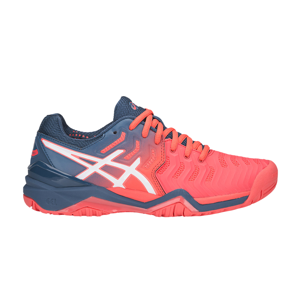 Pre-owned Asics Wmns Gel Resolution 7 'papaya' In Red