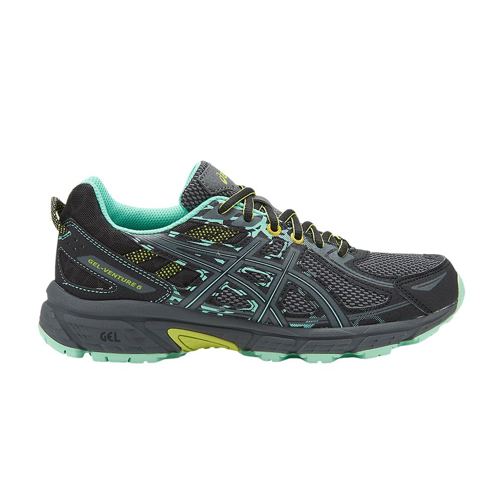 Pre-owned Asics Wmns Gel Venture 6 'black Neon Lime' | Women's Size 6