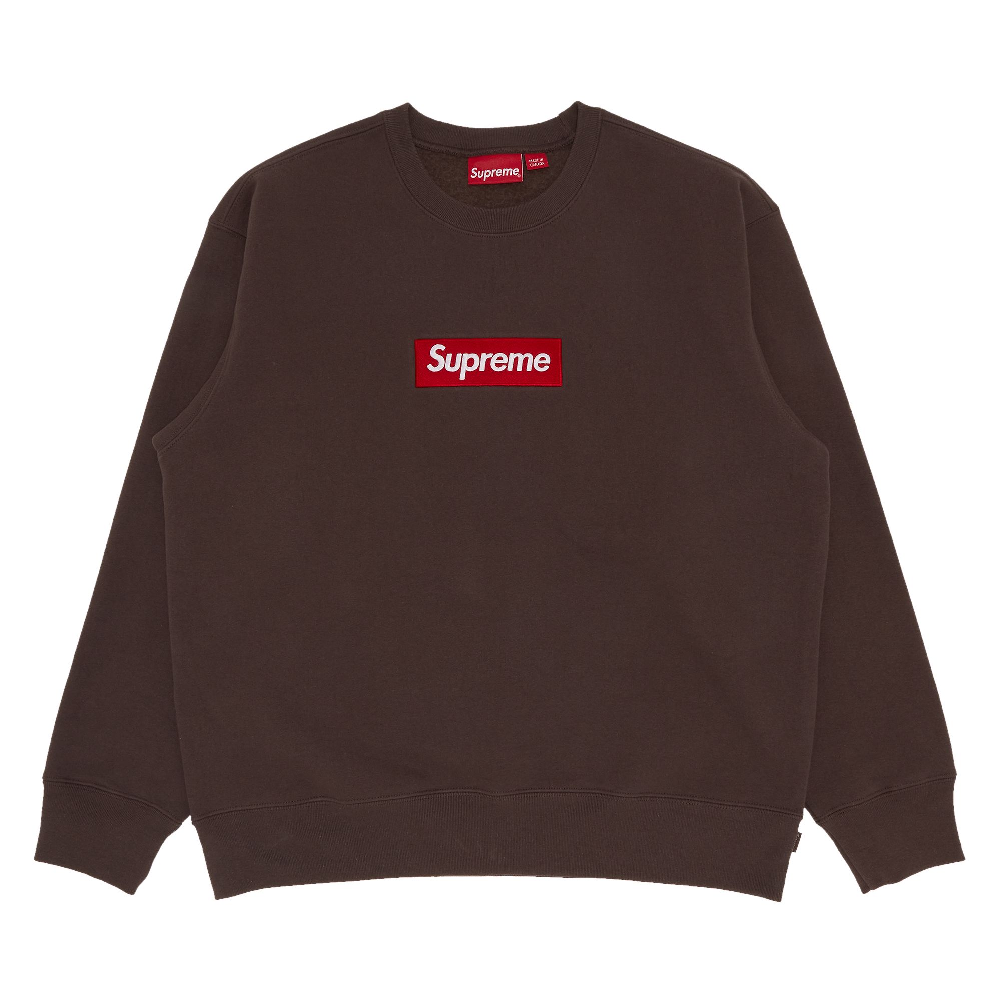 Supreme Box Logo Crewneck 'Umber' | Brown | Men's Size 2XL