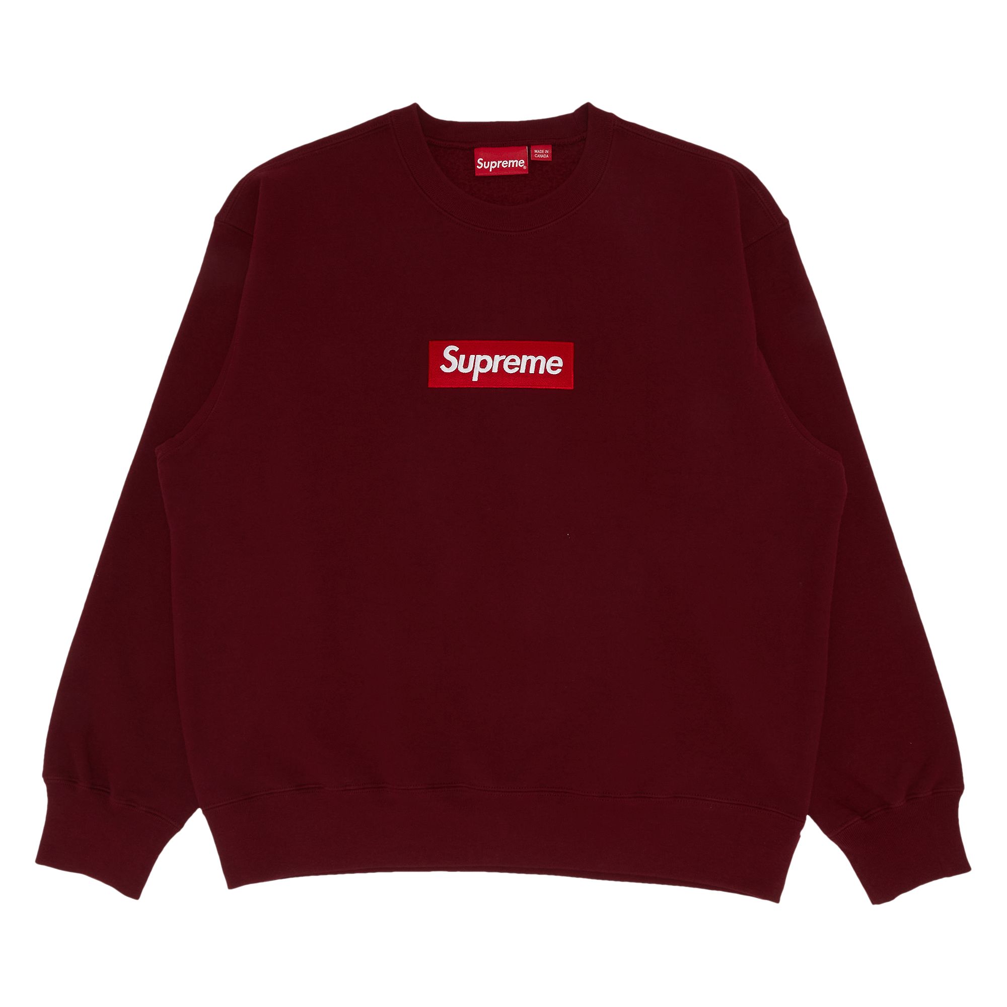 SUPREME SUPREME BOX LOGO CREWNECK 'CARDINAL'