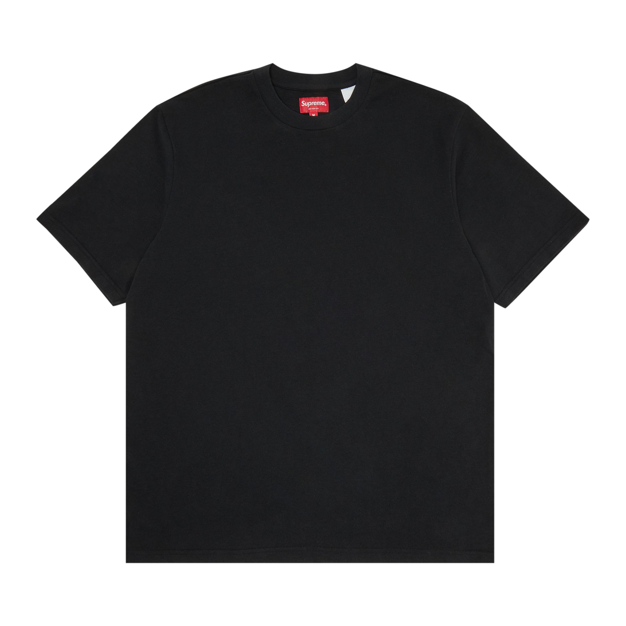 SUPREME SUPREME CONTRAST APPLIQUÉ SHORT-SLEEVE TOP 'BLACK'