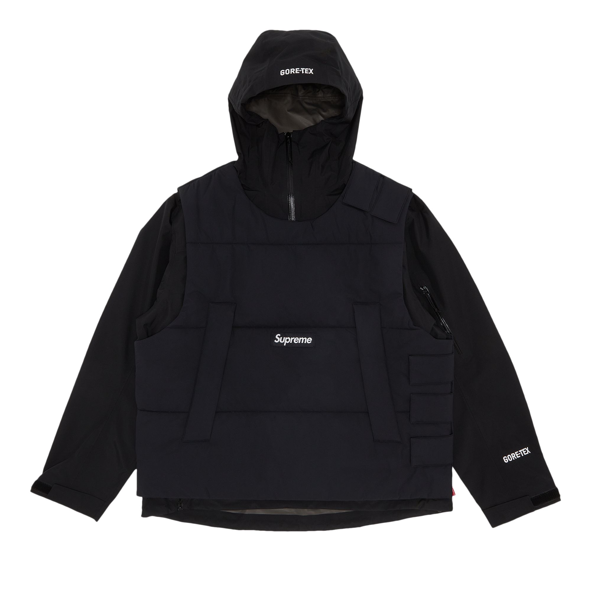 Pre-owned Supreme 2-in-1 Gore-tex Shell + Windstopper Vest 'black'