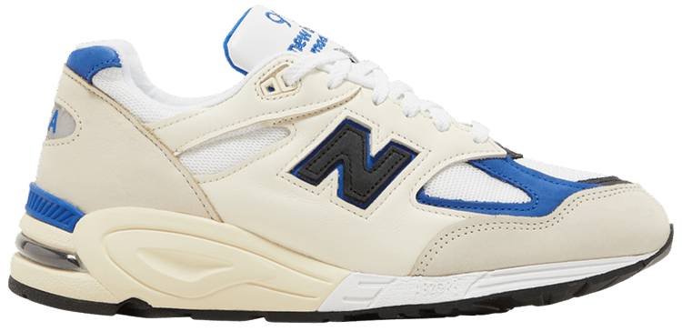 スニーカー New Balance 990v2 MiUSA White Blue New Balance Made in USA 990v2 White with Blue Cop!!! - YouTube