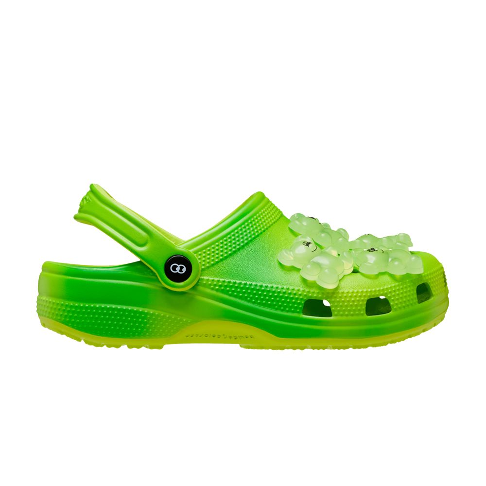 Pre-owned Crocs Lazy Oaf X Classic Clog 'gooey Bear' In Green