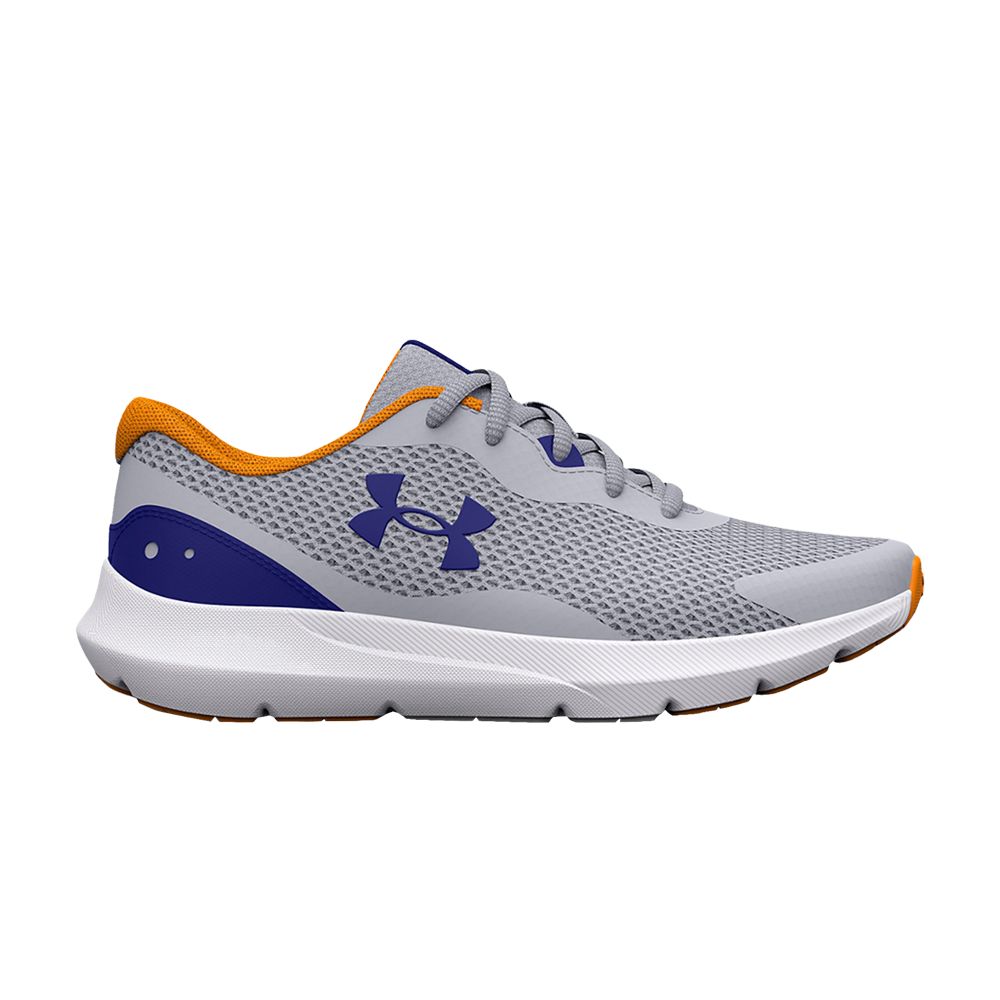 Pre-owned Under Armour Surge 3 Gs 'mod Grey Bauhaus Blue' | Kid's Size 4