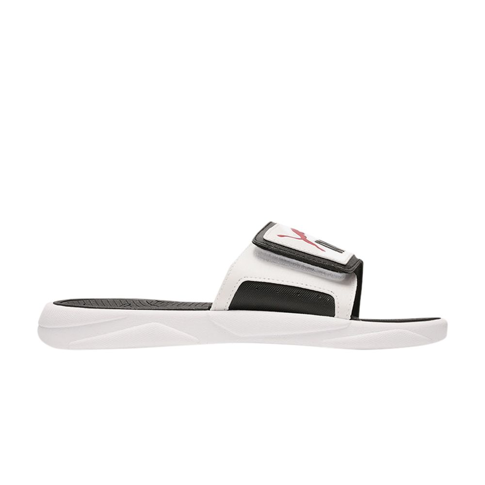 Puma Royalcat Comfort Slides 'White Black Chili Pepper' | Men's Size 10