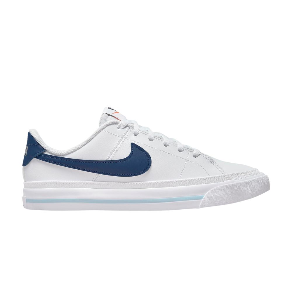 Pre-owned Nike Court Legacy Gs 'white Mystic Navy' | Kid's Size 3.5