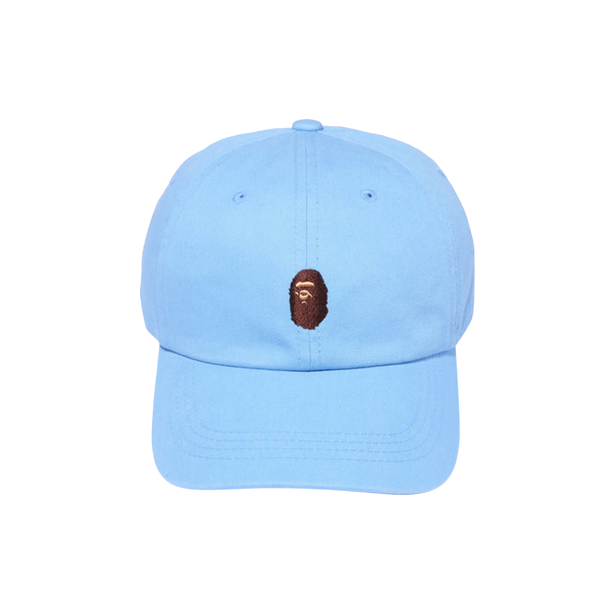 Pre-owned Bape Ape Head One Point Panel Cap 'sax' In Blue