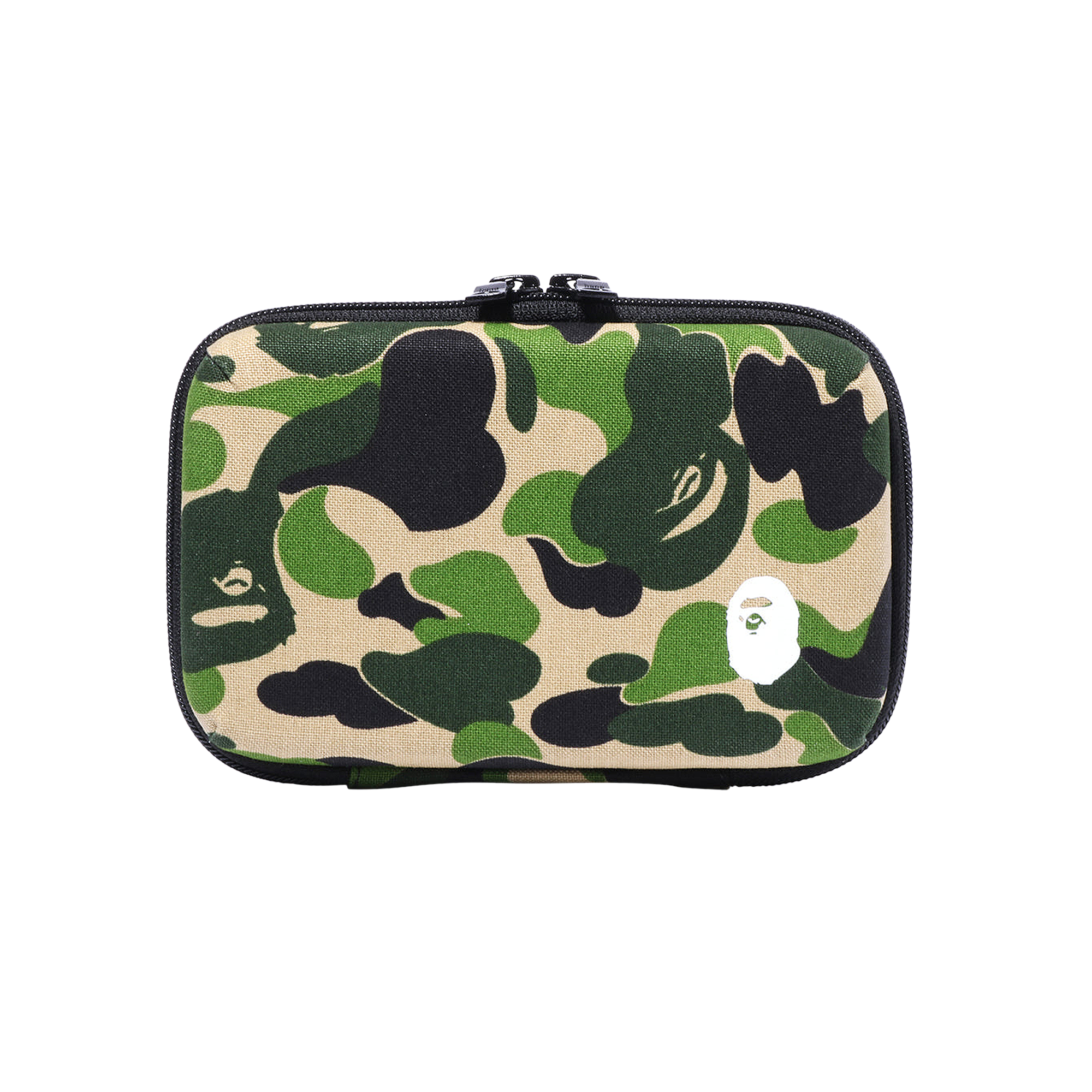 Pre-owned Bape Abc Camo Mobile Storage Pouch 'green'