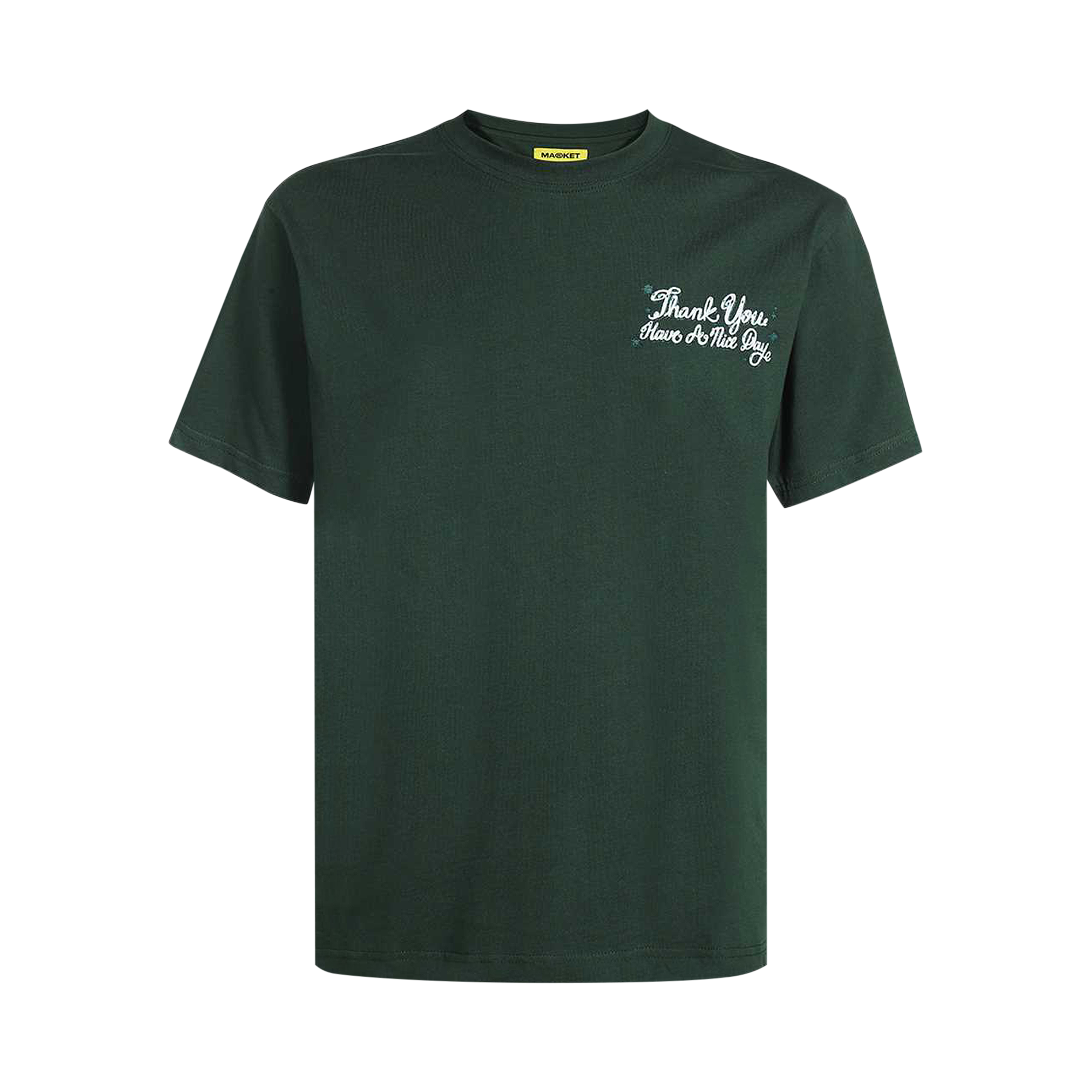 Pre-owned Market Thank You Rose Tee 'evergreen' In Green