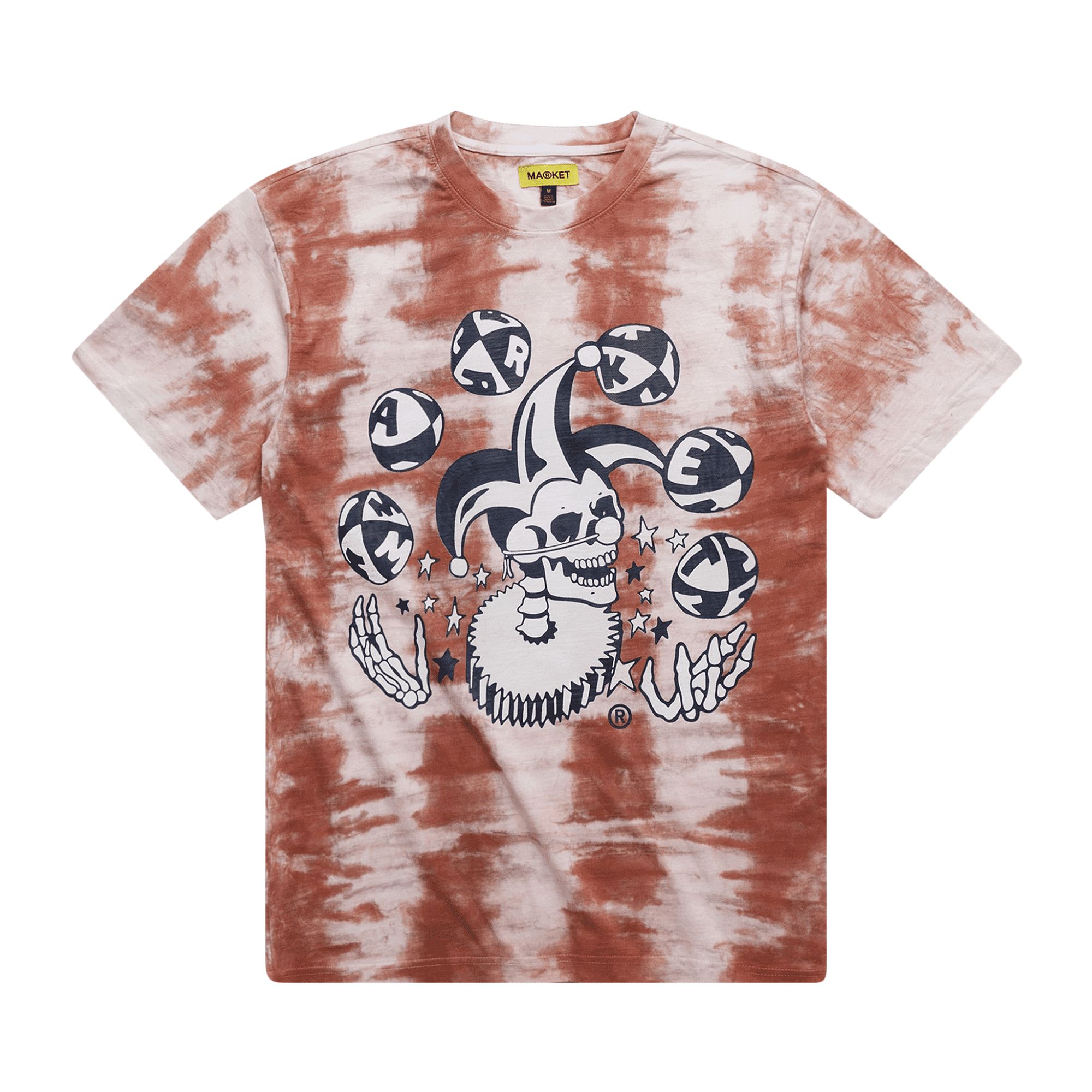 Pre-owned Market Skelly Jester Tie Dye T-shirt 'uv Tie Dye' | Multi-color | Men's Size S