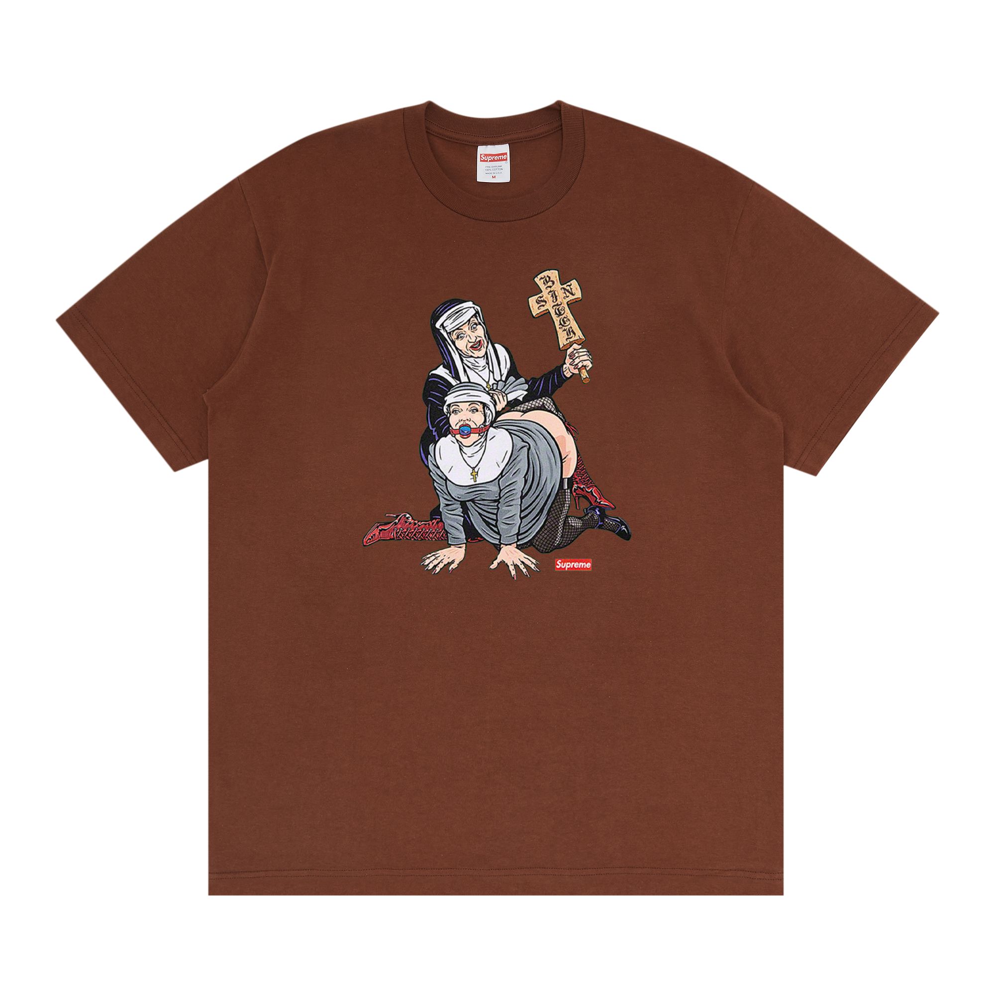 SUPREME SUPREME NUNS TEE 'BROWN'