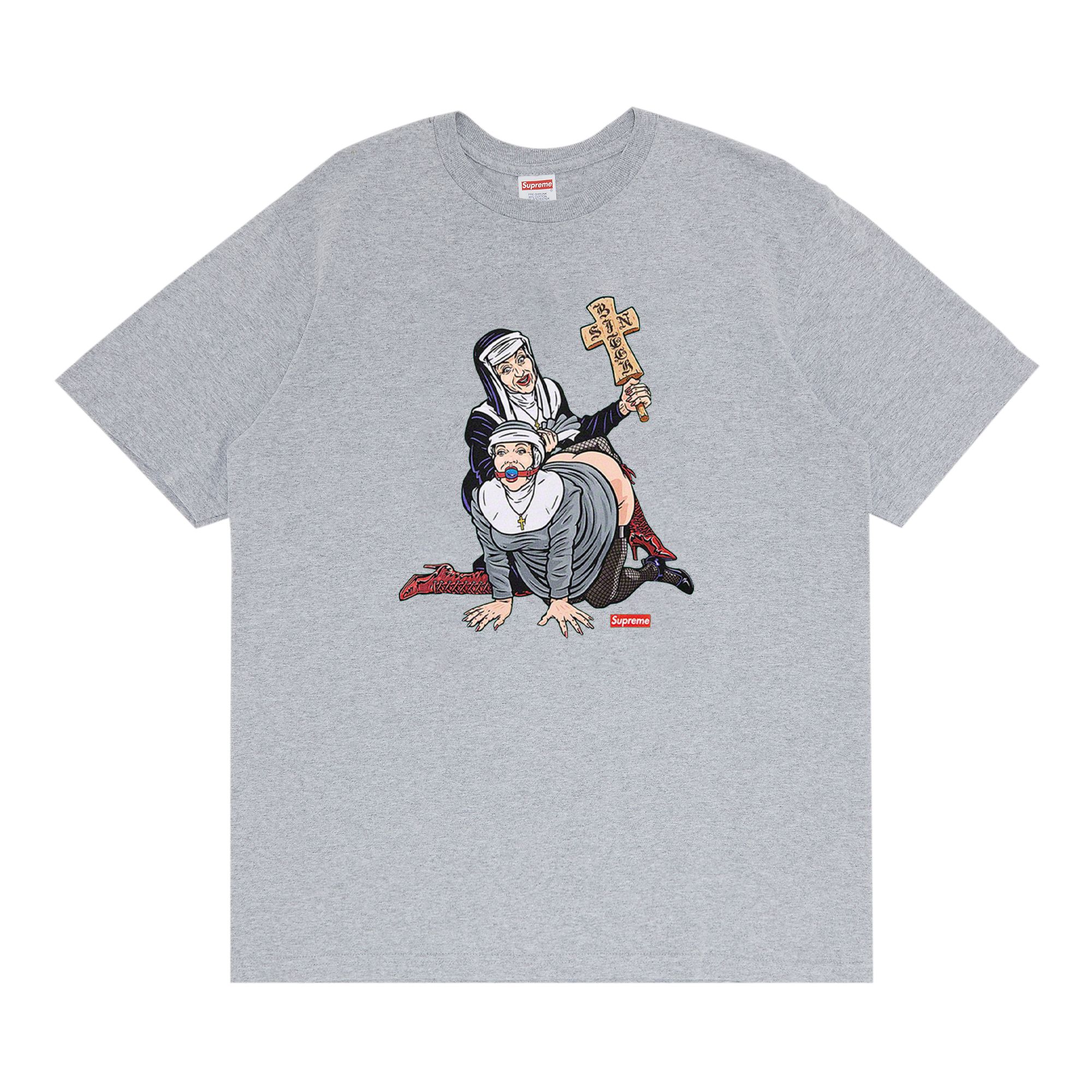 SUPREME SUPREME NUNS TEE 'HEATHER GREY'