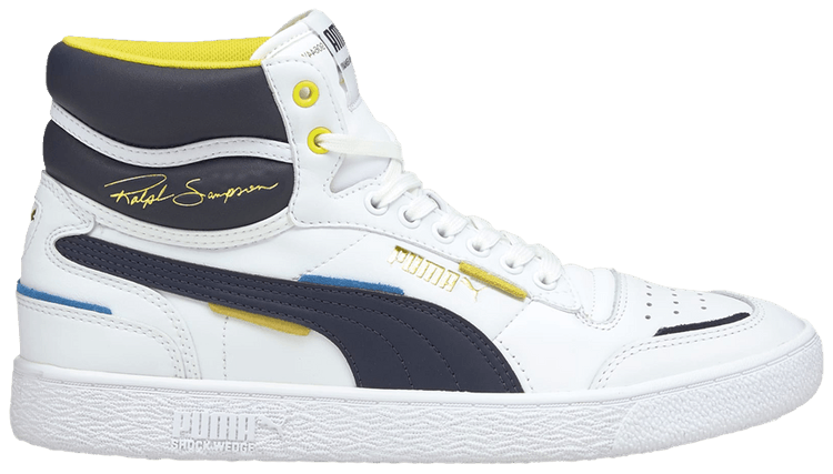 Puma Ralph Sampson Mid Pop   White Peacoat