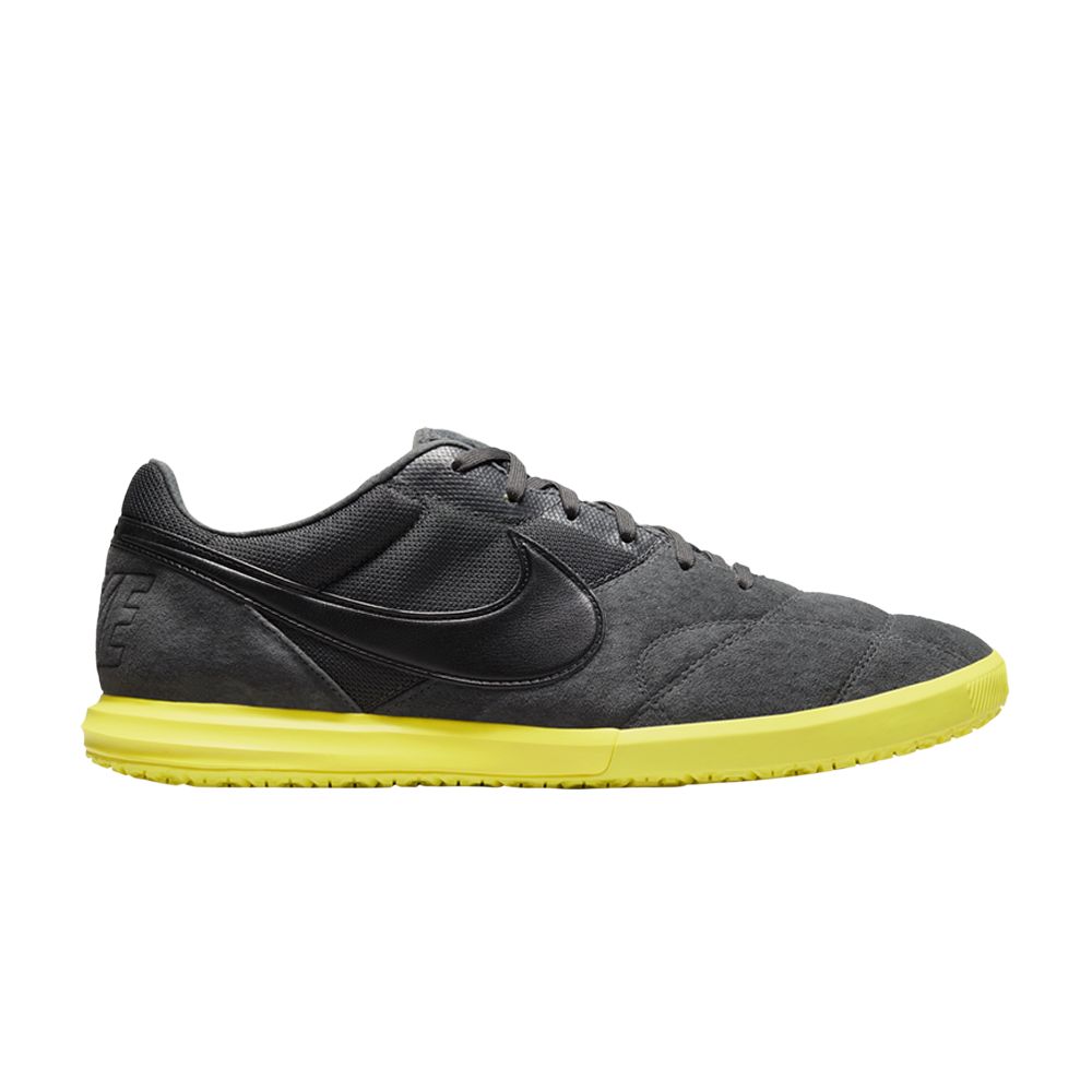 NIKE PREMIER 2 SALA IC 'DARK SMOKE GREY YELLOW STRIKE'