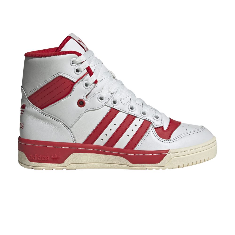 Pre-owned Adidas Originals Wmns Rivalry High 'white Scarlet'