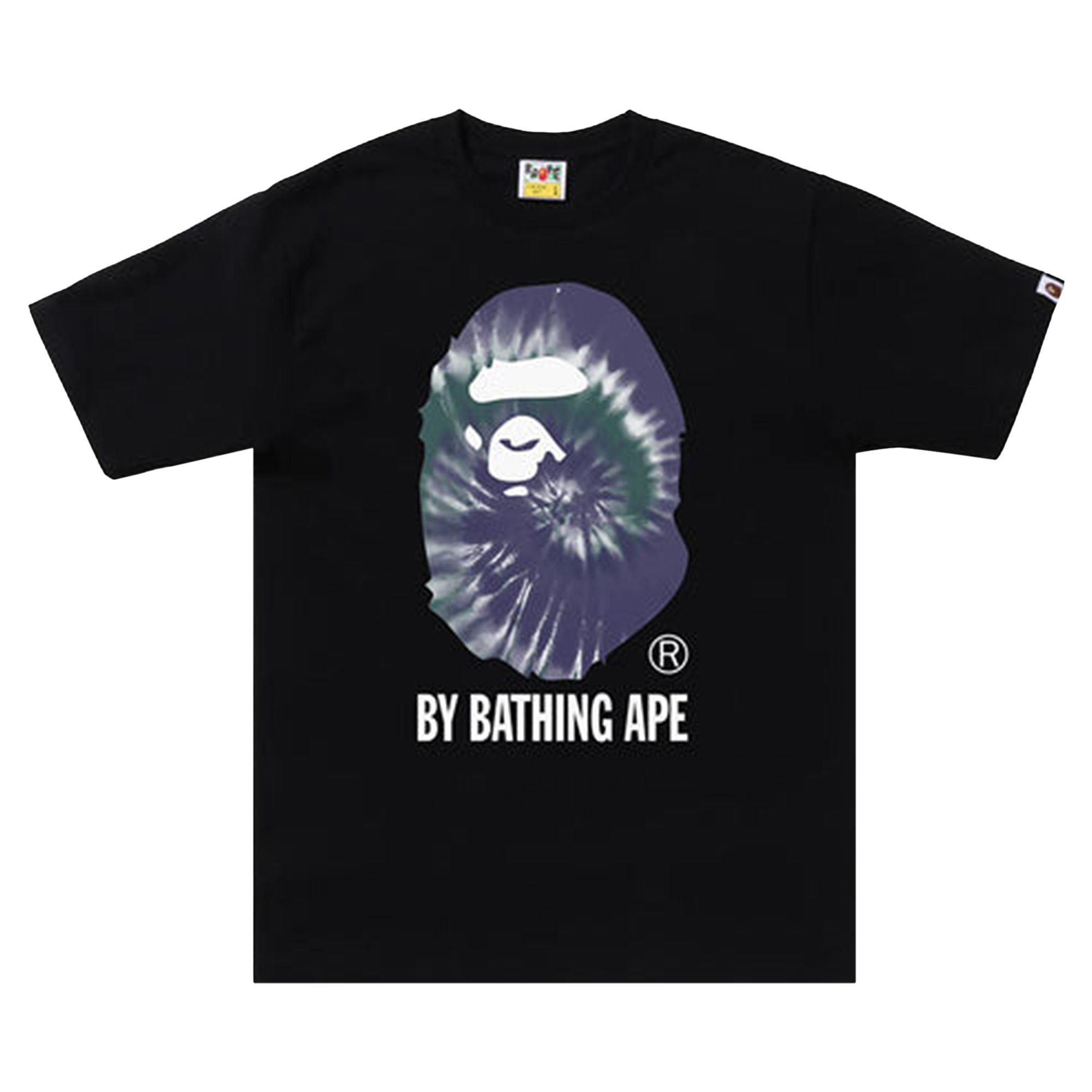 BAPE BAPE TIE DYE BY BATHING APE TEE 'BLACK/PURPLE'