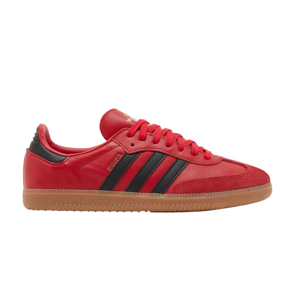 Pre-owned Adidas Originals Fc Bayern Munich X Samba Team 'power Red Black'