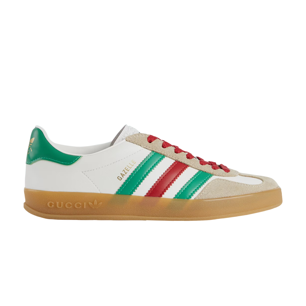 Pre-owned Gucci Adidas X  Wmns Gazelle 'white Green Red'
