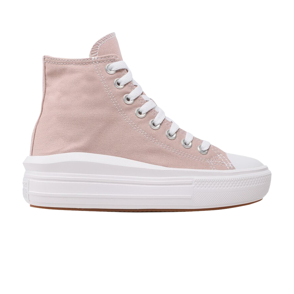 Pre-owned Converse Wmns Chuck Taylor All Star Move High 'stone Mauve' In Pink