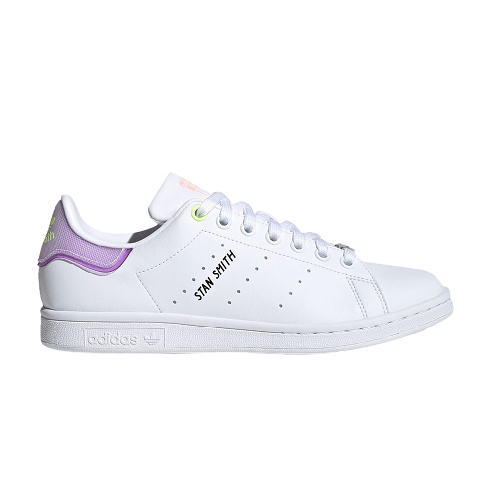 Pre-owned Adidas Originals Wmns Stan Smith 'white Purple Lime'
