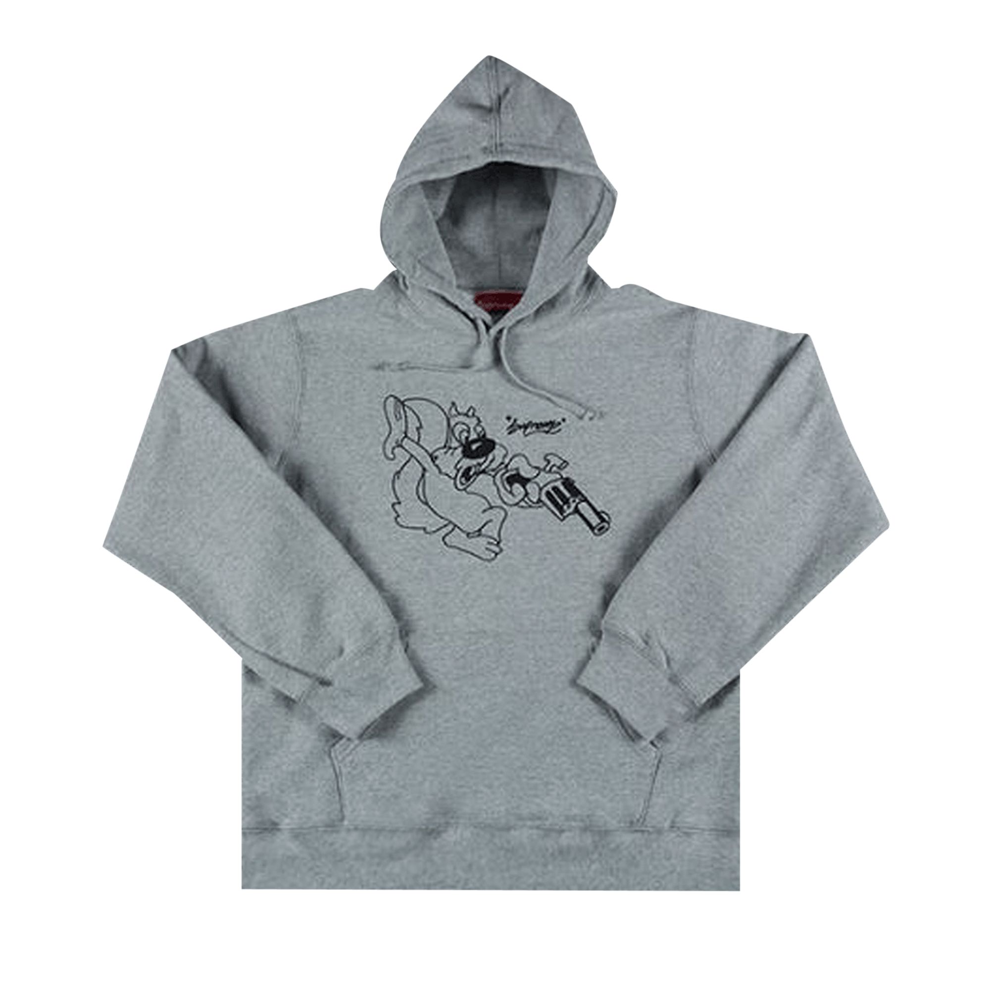 Pre-owned Supreme Lee Hooded Sweatshirt 'heather Grey' | Men's Size L In Gray