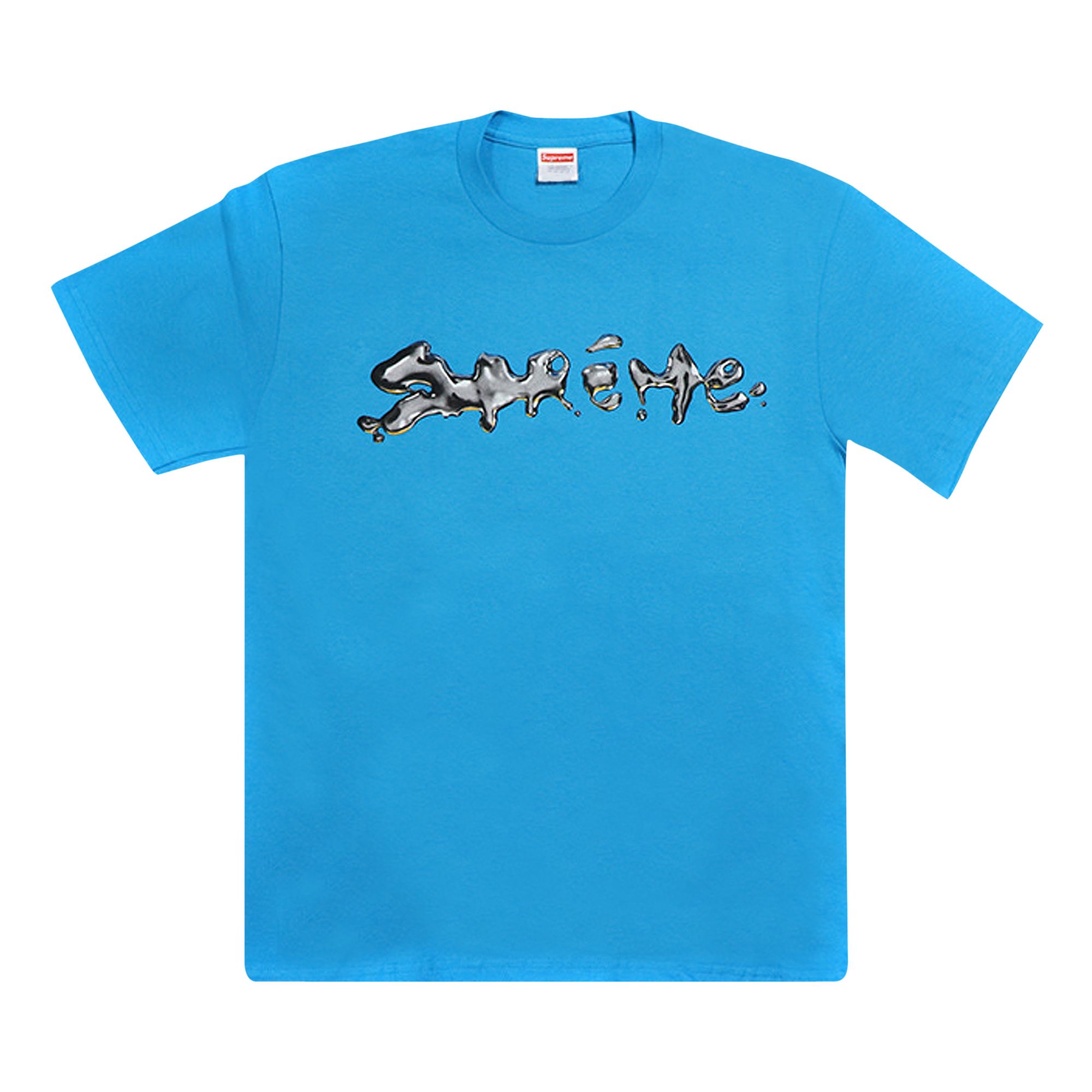 SUPREME SUPREME LIQUID TEE 'BRIGHT BLUE'