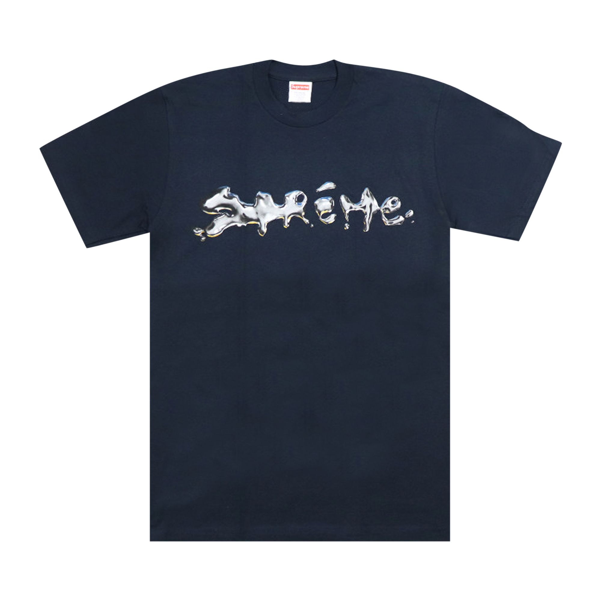 Supreme Liquid Tee 'Navy' | Blue | Men's Size S