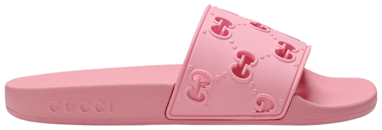 Pink gucci slides hotsell cheap