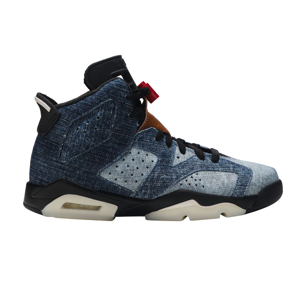 Air Jordan 6 Retro GS 'Washed Denim' | Blue | Kid's Size 3.5 - CV5489-401