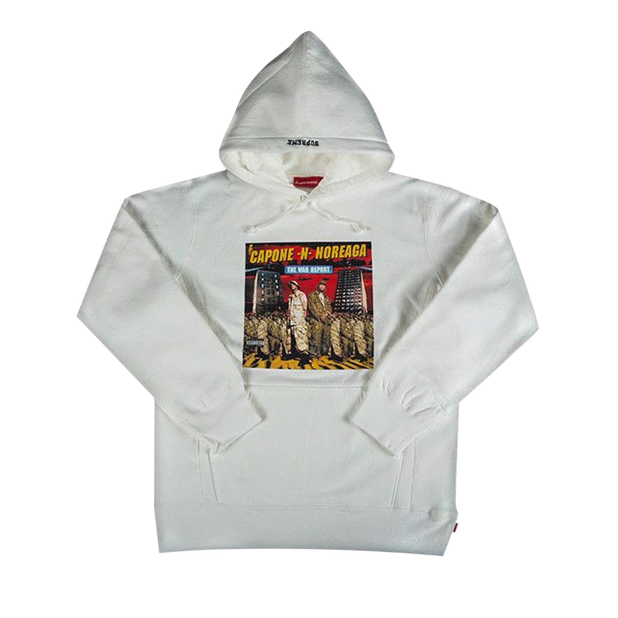 Pre-owned Supreme The War Report Hooded Sweatshirt 'white' | Men's Size M
