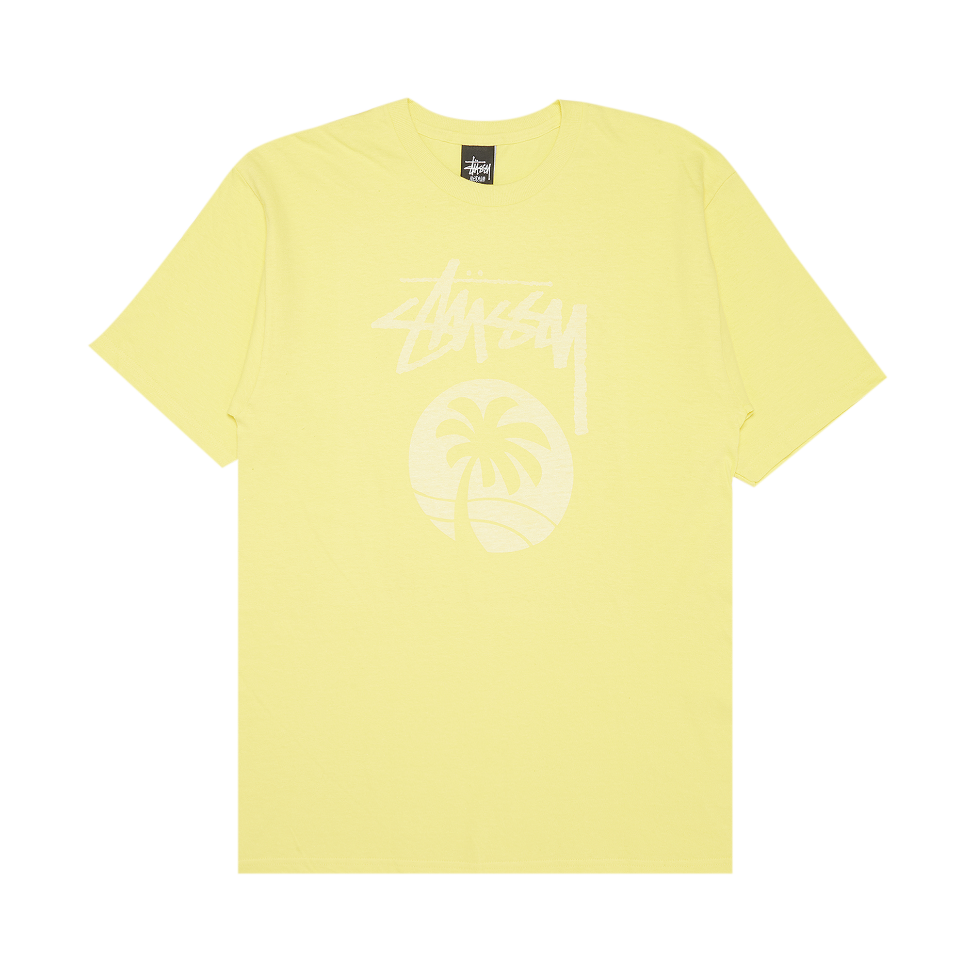Pre-owned Stussy Stock Tone Tree Tee 'yellow'