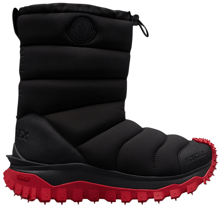 Moncler Trailgrip Apres Boots GORE TEX Black Red