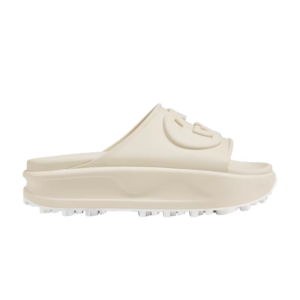 Pre-owned Gucci Wmns Slide Sandal 'off White' In Cream