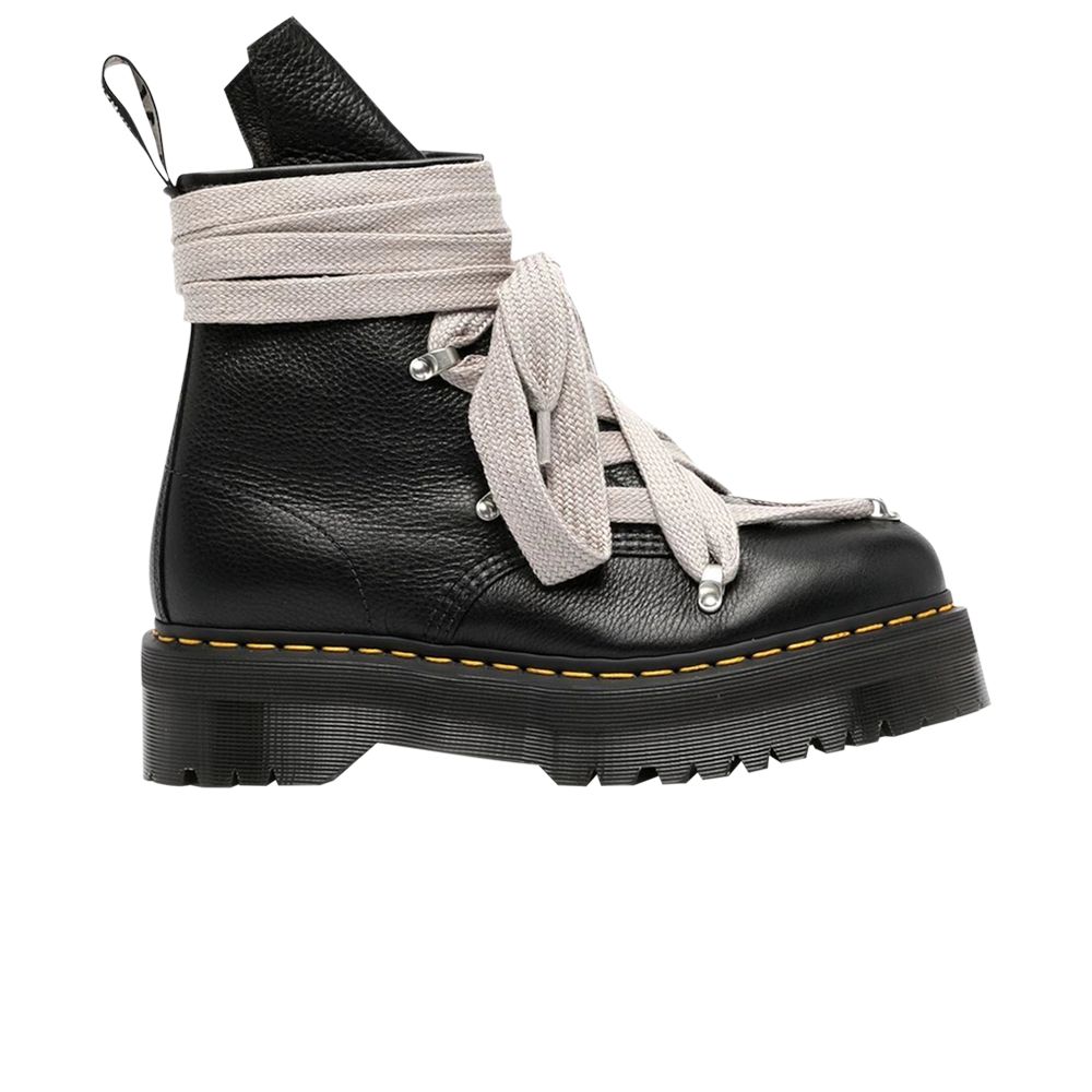 Pre-owned Rick Owens Dr. Martens X  Wmns 1460 Quad Sole Pentagram Jumbo Lace Boot 'black' | Women's