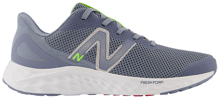 New Balance Fresh Foam Arishi v4 Big Kid Wide Arctic Grey Pixel Green