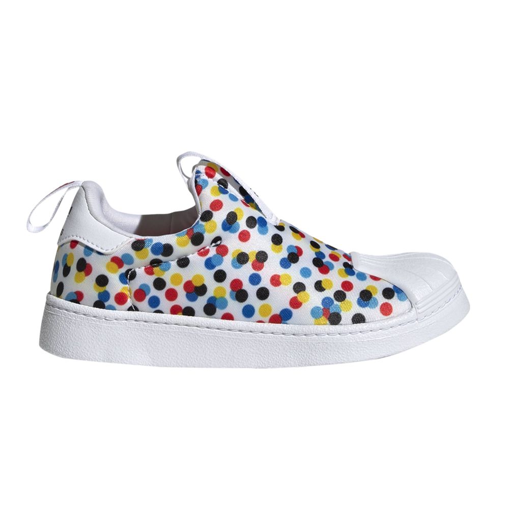 Pre-owned Adidas Originals Adidas Disney X Superstar 360 Little Kid 'mickey And Minnie Polka Dots' | Multi-color | Kid's Size 1
