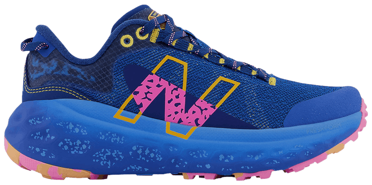 New Balance Wmns Fresh Foam X More Trail v2 Wide Blue Vibrant Pink