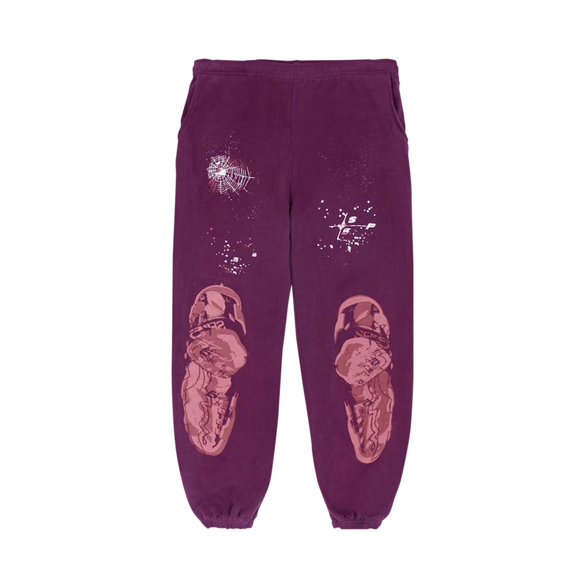 Sp5der Nocturnal Highway Sweatpants 'Purple' | Men's Size XL