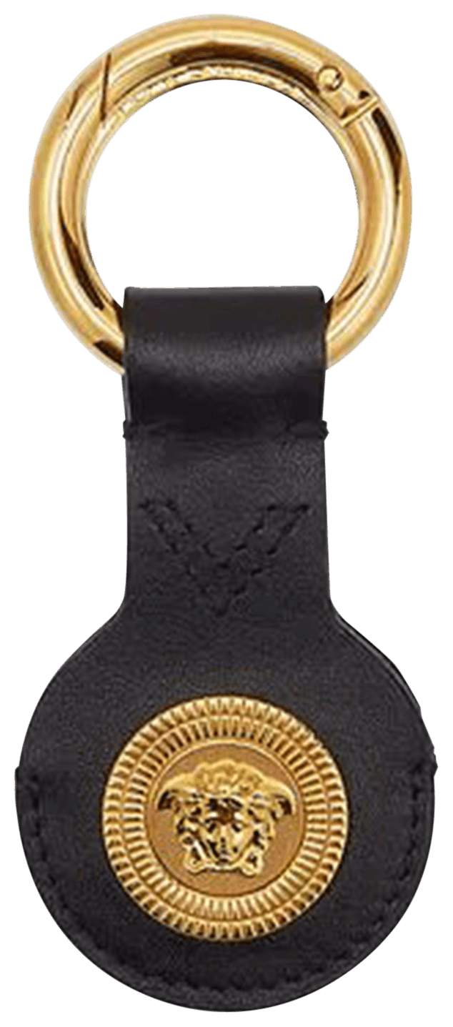 キーホルダー・キーリング Coin Keychain - Versace - Leather - Gold 90_1019350-